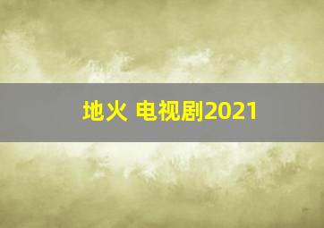 地火 电视剧2021